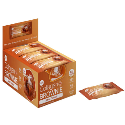 321 GLO Collagen + Brownie Healthy Snacks 321 GLO Size: 12 Brownies Flavor: Salted Caramel