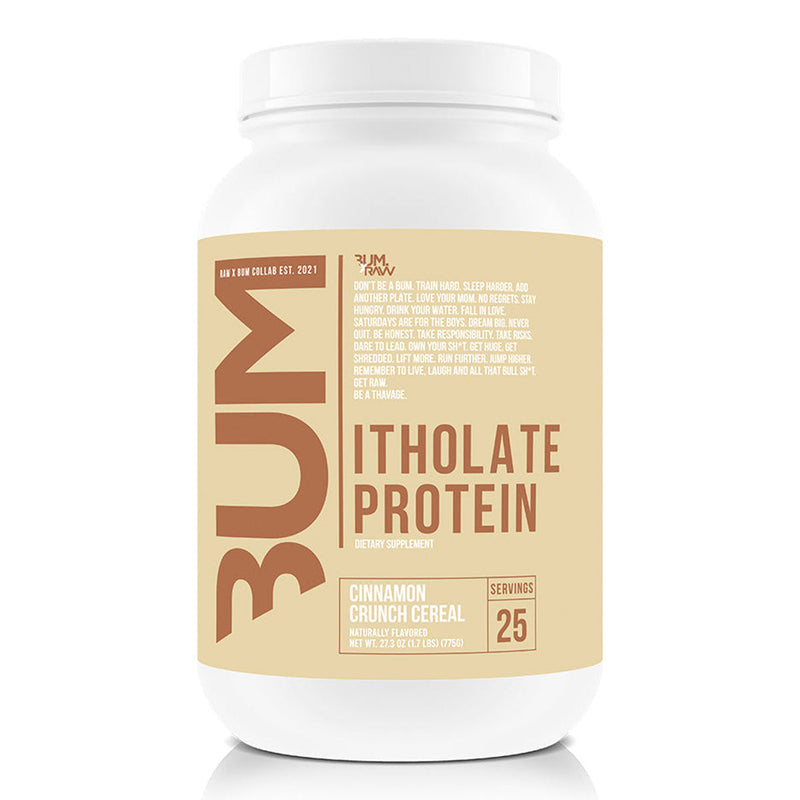 BUM Itholate Whey Protein Protein Get Raw Nutrition Size: 25 Servings Flavor: Cinnamon Crunch Cereal