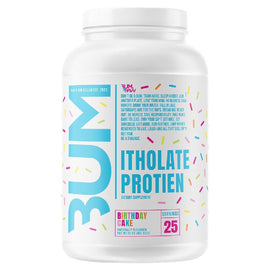 BUM Itholate Whey Protein Protein Get Raw Nutrition Size: 25 Servings Flavor: Birthday Cake