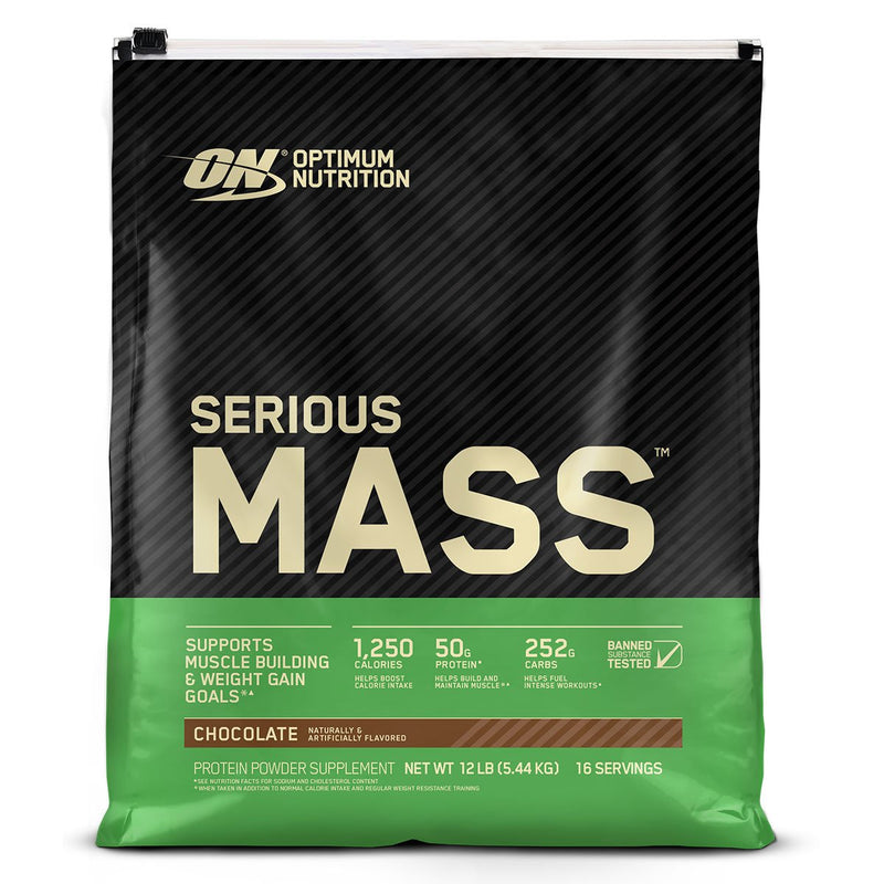 Optimum Nutrition Serious Mass Protein Mass Gainers Optimum Nutrition Size: 12 Lbs. Flavor: Chocolate