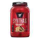 Syntha-6 Cold Stone Creamery Protein BSN Size: 2.59 Lbs., 5 Lbs. Flavor: Apple Pie A La Cold Stone, Berry Berry Good, Cookie Doughnut You Want Some?, Birthday Cake Remix, Germanchökolätekäke (German Chocolate Cake), Mint Mint Chocolate Chip, Mud Pie Mojo