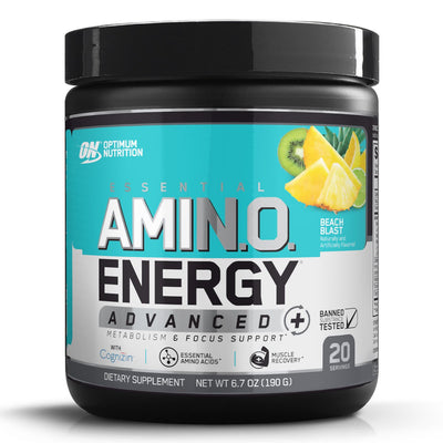 Essential Amino Energy Advanced Aminos Optimum Nutrition Size: 20 Servings Flavor: Beach Blast