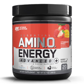 Essential Amino Energy Advanced Aminos Optimum Nutrition Size: 20 Servings Flavor: Strawberry Mango