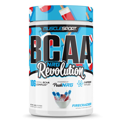 BCAA NRG Revolution Aminos Musclesport Size: 30 Servings Flavor: Firecracker Blast
