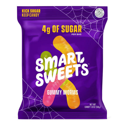 Smart Sweets Healthy Candies Healthy Snacks Smart Sweets Size: 12 Pack Flavor: Gummy Worms