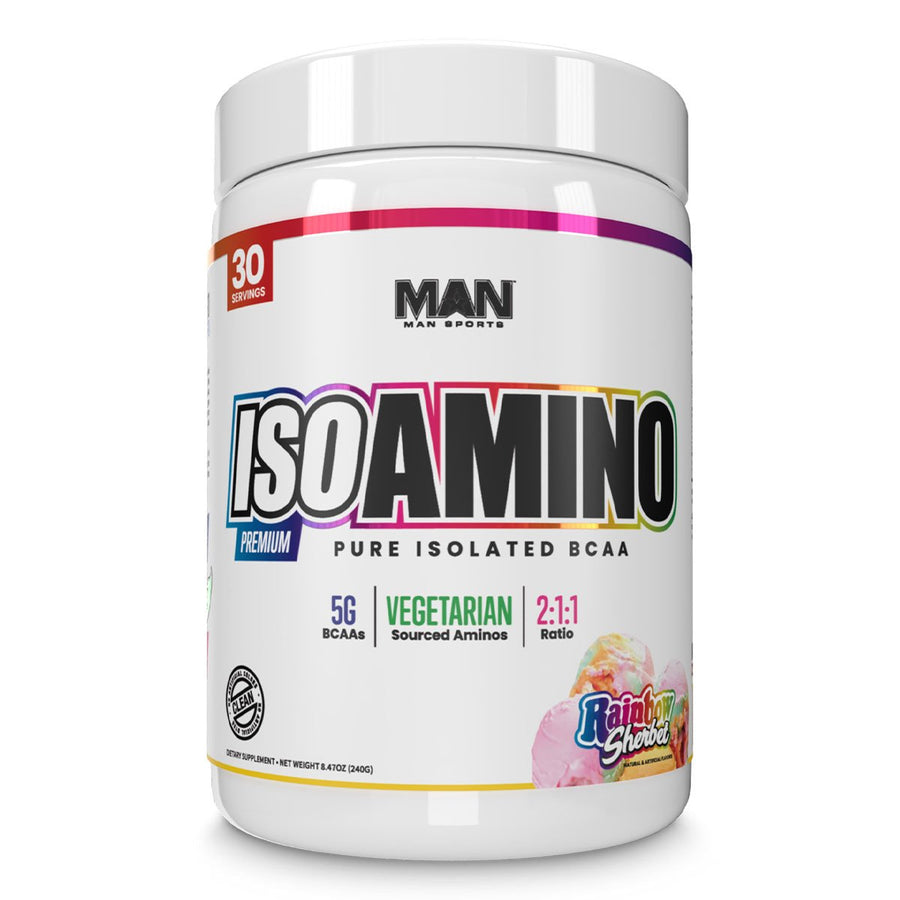 ISO-Amino Aminos MAN Size: 30 Servings Flavor: Rainbow Sherbert