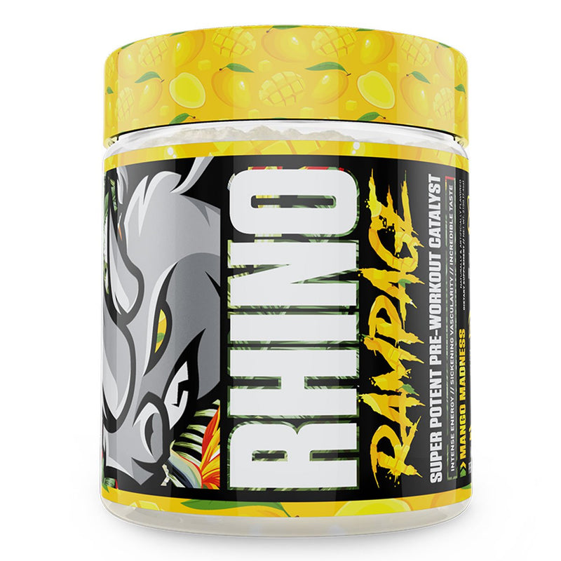 Rhino Rampage Pre Workout Pre-Workout Musclesport Size: 30 Servings Flavor: Mango Madness