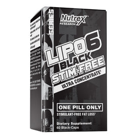 Lipo 6 Black Stim Free Weight Management Nutrex Size: 60 Capsules
