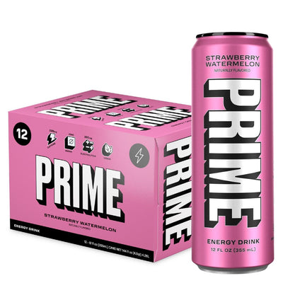 PRIME Energy Drink Energy Drink PRIME Size: 12 Cans Flavor: Strawberry Watermelon
