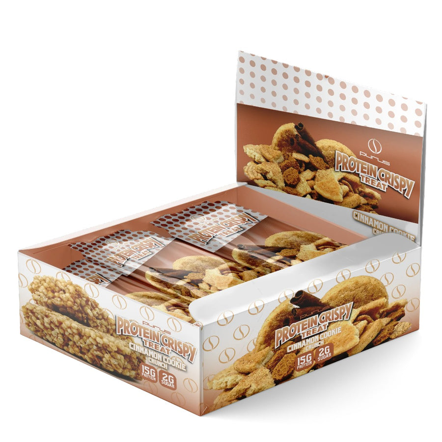 Purus Protein Crispy Treat Healthy Snacks Purus Labs Size: 12 Pack Flavor: Cinnamon Cookie Crunch