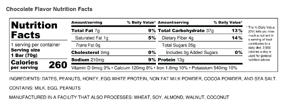 Get Raw Nutrition RAW Bar Protein Bars Get Raw Nutrition Size: 12 Pack Flavor: Chocolate, Peanut Butter