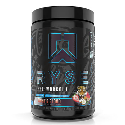RYSE Black: Pre Workout Pre-Workout RYSE Size: 25 Servings Flavor: Tigers Blood