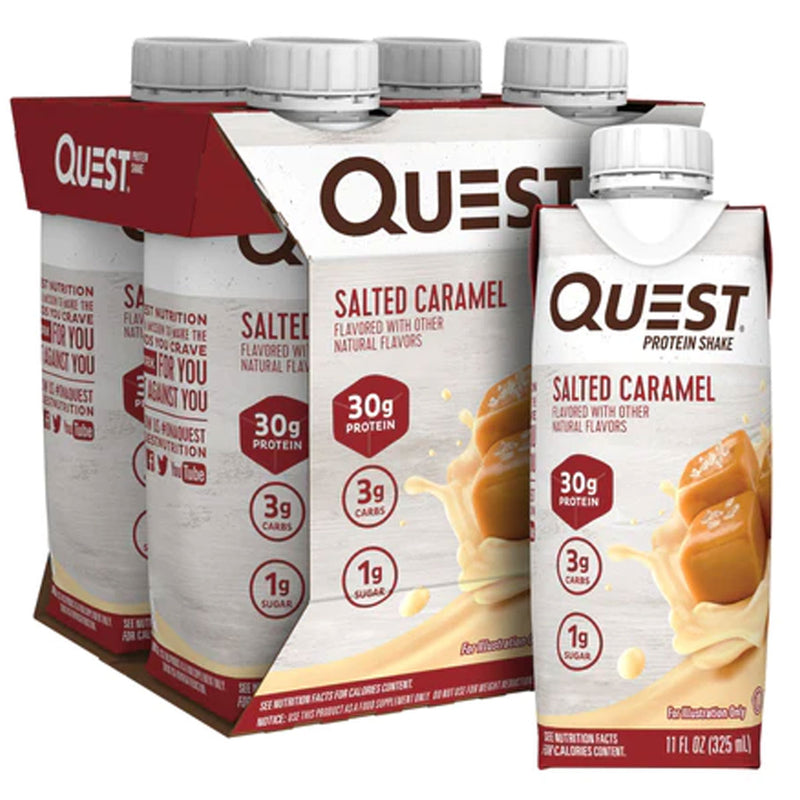 Quest Protein Shake Protein Quest Nutrition Size: 12 Pack Flavor: Salted Caramel