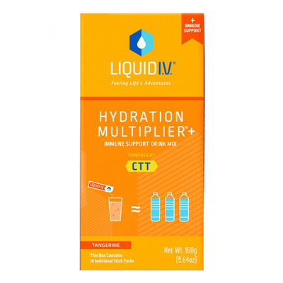 Liquid IV Hydration Plus Immune Support Vitamins Liquid IV Size: 10 Packets Flavor: Tangerine