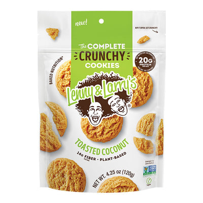 Crunchy Cookies Healthy Snacks Lenny & Larry's Size: 1 Resealable Pouch, 12 Packets Flavor: Chocolate Chip, Double Chocolate, Cinnamon Sugar, Coconut