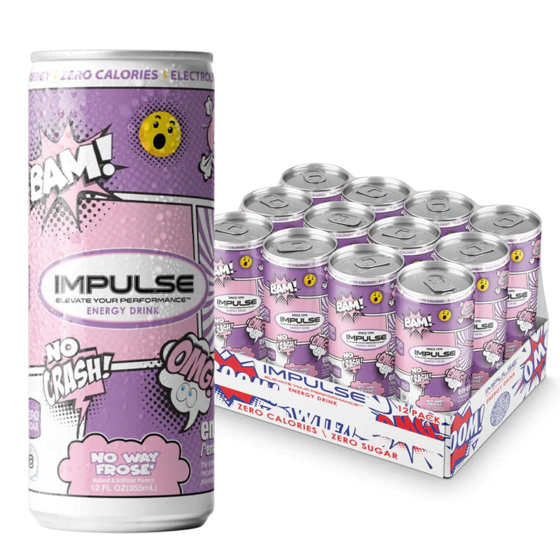 Impulse Energy Drink Energy Drink Impulse Size: 12 Cans Flavor: No Way Frose