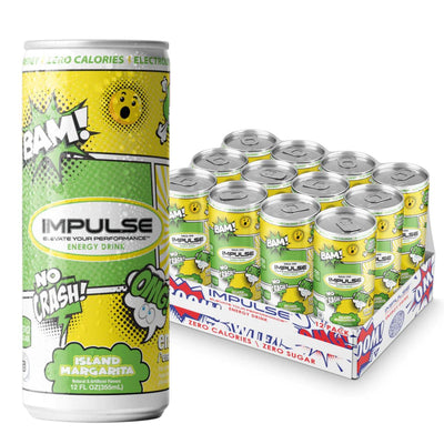 Impulse Energy Drink Energy Drink Impulse Size: 12 Cans Flavor: Island Margarita