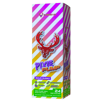 Bucked Up Pixie Pump Energy Sticks Pre-Workout Bucked Up Size: 24 Pack Flavor: Sour Gummy