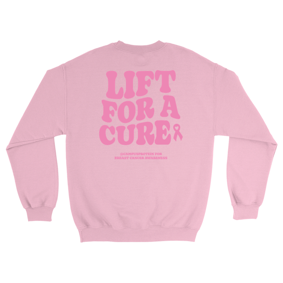 Lift for a cure sweatshirt Apparel & Accessories CampusProtein.com Colors: Light Pink Sizes: Small (S)
