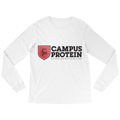 CP Longsleeve Apparel & Accessories CampusProtein.com Colors: White Sizes: Medium (M)