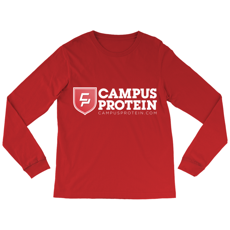 CP Longsleeve Apparel & Accessories CampusProtein.com Colors: Red Sizes: Small (S)