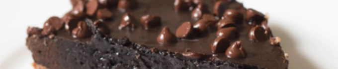 Dark Chocolate Fudge Protein Pie
