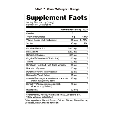 #nutrition facts_30 Servings / Orange