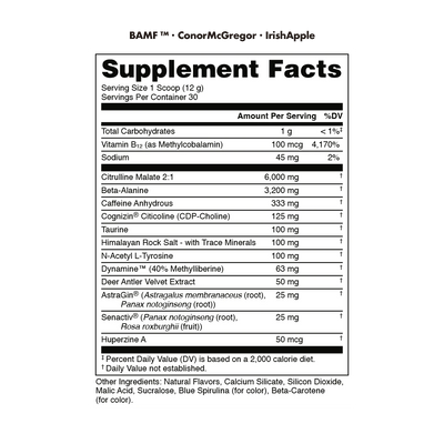 #nutrition facts_30 Servings / Irish Apple