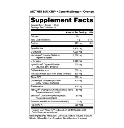 #nutrition facts_30 Servings / Orange