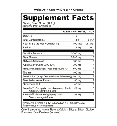 #nutrition fact_30 Servings / Orange