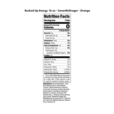 #nutrition facts_12 Cans / Orange