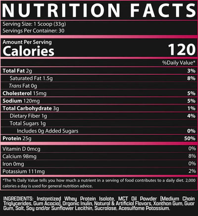 #nutrition facts_2 Lbs / Strawberries & Creme