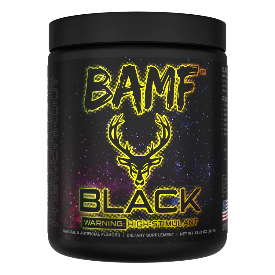 Bucked Up BAMF Black High Stimulant Nootropic Pre Workout