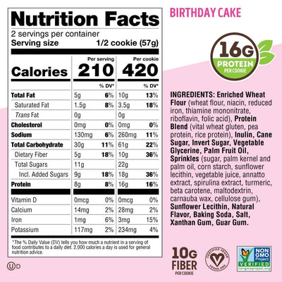 #nutrition facts_12 Cookies / Birthday Cake