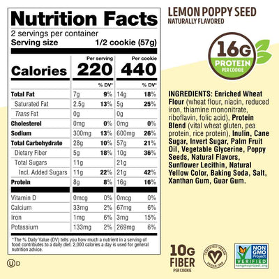 #nutrition facts_12 Cookies / Lemon Poppy Seed