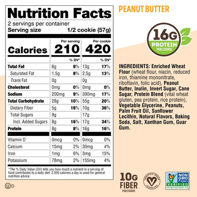 #nutrition facts_12 Cookies / Peanut Butter