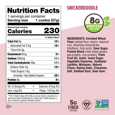 #nutrition facts_12 Cookies / Snickerdoodle