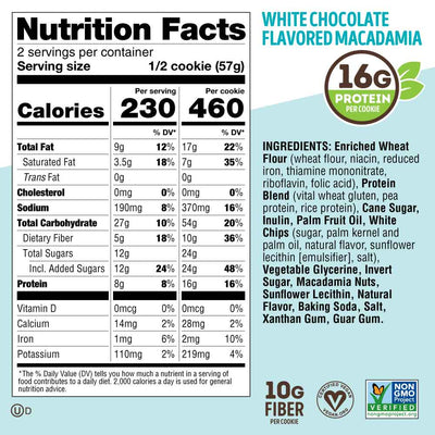 #nutrition facts_12 Cookies / White Chocolate Macadamia