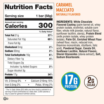 #nutrition facts_12 Pack / Caramel Macchiato