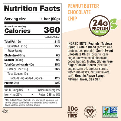 #nutrition facts_12 Big Bars / Peanut Butter Chocolate Chip