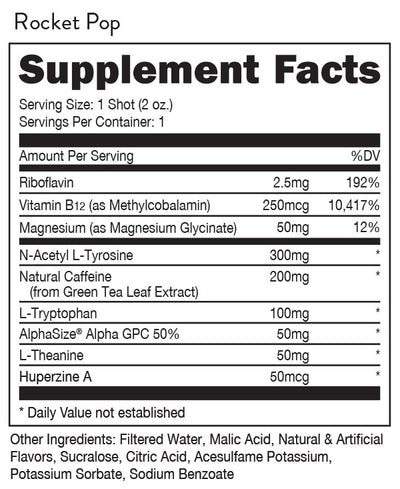 #nutrition facts_12 ct / Rocket Pop