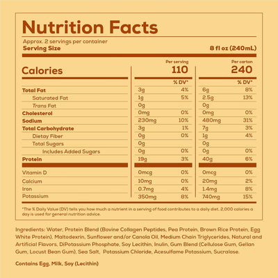 #nutrition facts_12 Cartons / Vanilla Milkshake