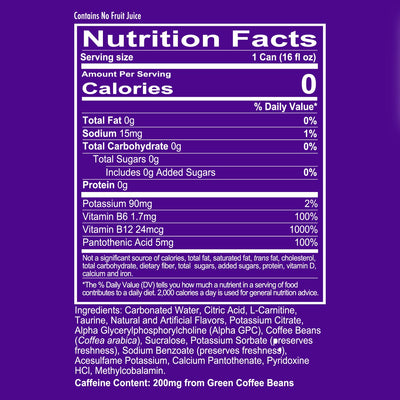 #nutrition facts_12 Cans / Sour Gummy Blast