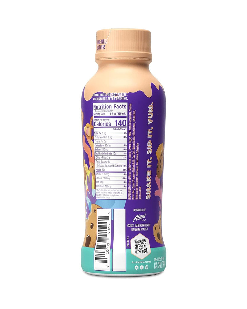 Alani Nu Fit Protein Shakes RTD Alani Nu Size: 12 Bottles (12 oz.) Flavor: Munchies, Fruity Cereal, Cookies & Cream, Vanilla, Chocolate, Strawberry Shortcake