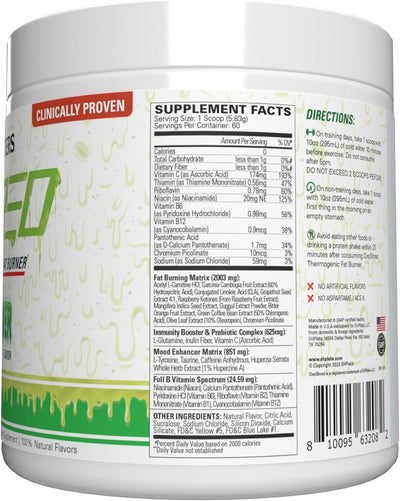 #nutrition facts_60 Scoops / Ghostbusters Slimer Lime Cooler