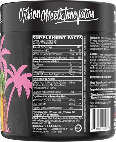 #nutrition facts_30 Servings / Miami Vice