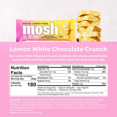 #nutrition facts_12 Bars / Lemon White Chocolate Crunch