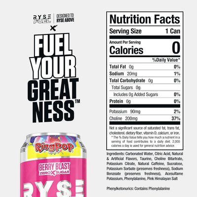 #nutrition facts_12 Cans / RingPop™ Berry Blast