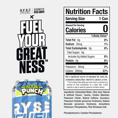 #nutrition facts_12 Cans / Sour Punch Blue Raspberry