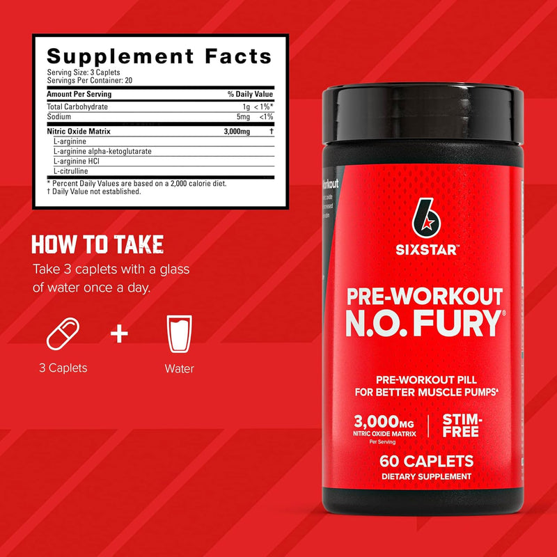 Six Star Pre-Workout N.O. Fury